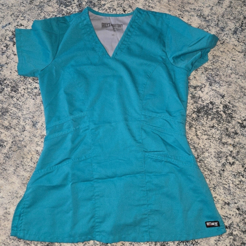 Grey's Anatomy Blue Scrub Top